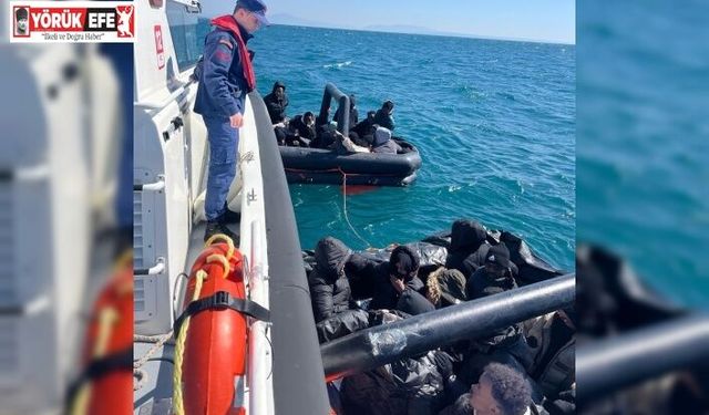 Aydın’da 31 düzensiz göçmen kurtarıldı
