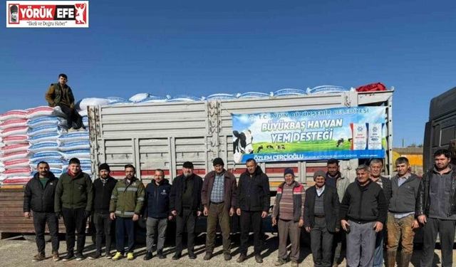 Başkan Çerçioğlu’ndan Karacasu’da küçük üreticilere yem desteği