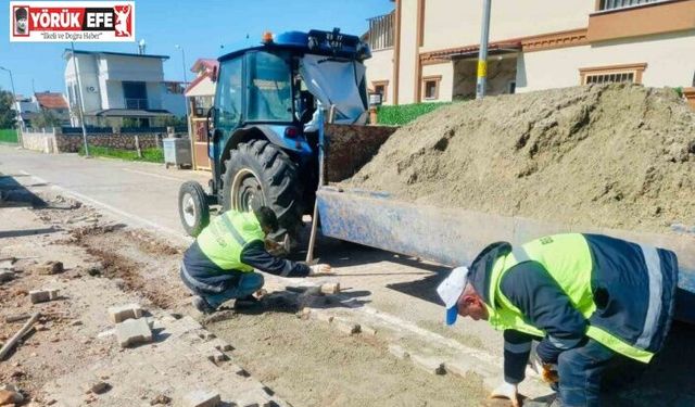 Didim Belediyesi Akbük’te saha çalışmalarını sürdürüyor