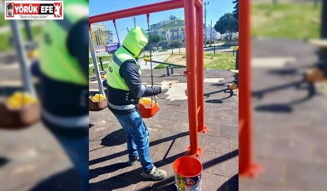 Didim’de parklar çocuklar için yenilendi