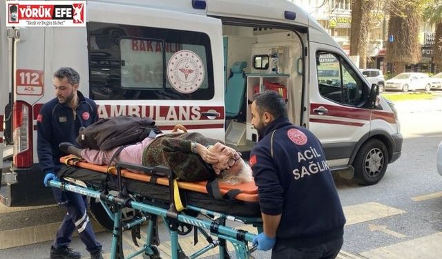 Evde düşerek yaralanan yaşlı kadının imdadına ekipler yetişti