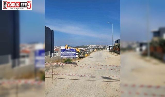 Kuşadası’nda yol yapım çalışmaları sürüyor