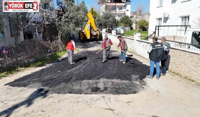 Nazilli’de yol çalışmaları sürüyor