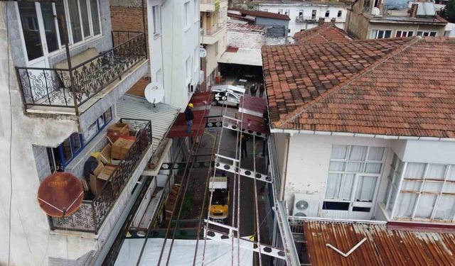 Bozdoğan'da Simit Pazarı Sokağı yenileniyor