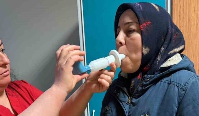 Nazilli'de vatandaşlara solunum testi yapıldı