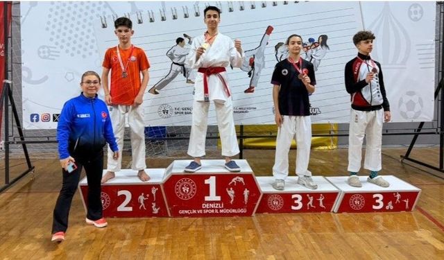 Aydınlı sporcular Denizli'den dereceyle döndü