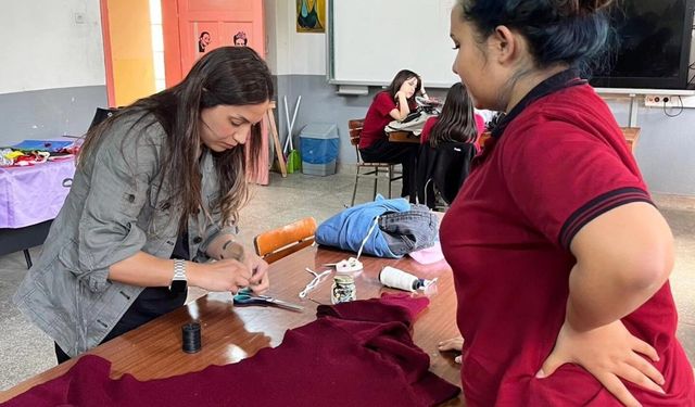 Atça'da atıklar sanata dönüştü