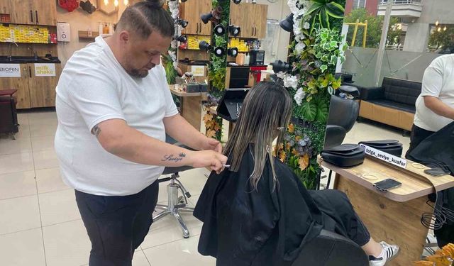 Aydın'da berber ve kuaförlerde bayram yoğunluğu başladı