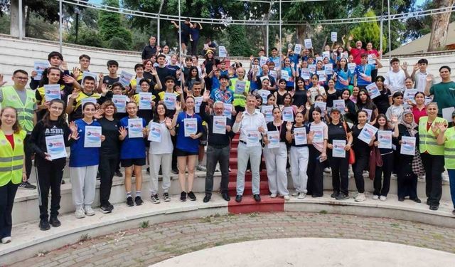 Aydın'da oryantiring heyecanı Pınarbaşı'nda yaşandı