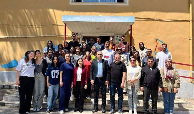 Bozdoğan MYO öğrencileri özel eğitim öğrencileriyle bir araya geldi