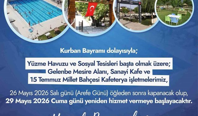 Buharkent Belediyesi'nden bayramda sosyal tesislerde geçici düzenleme