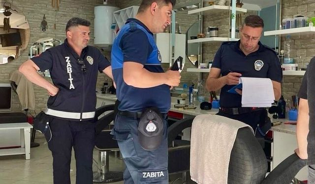 Çine genelinde kuaför ve berber işletmeleri mercek altında