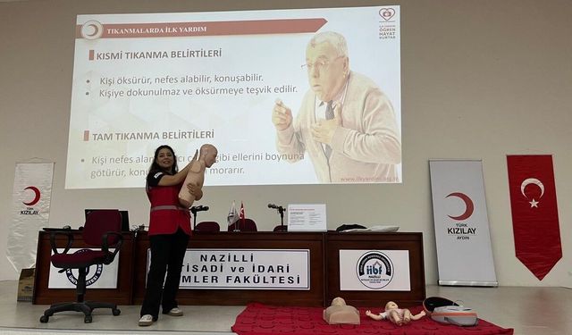 Kızılay Aydın'dan üniversite öğrencilerine eğitim
