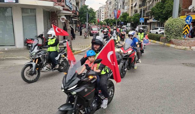 Nazilli'de iki tekerli kutlama