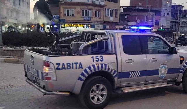 Yenipazar'da sivrisinek ve haşerelere karşı ilaçlama seferberliği