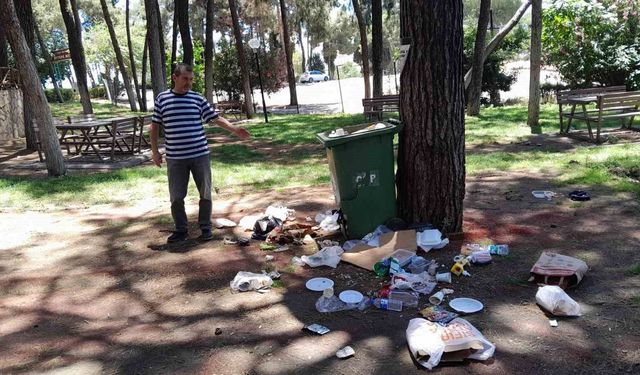 Bu park bir gecede bu hale geldi