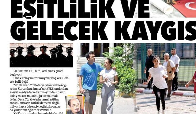 Sınav Değil Eşitlilik Ve Gelecek Kaygısı