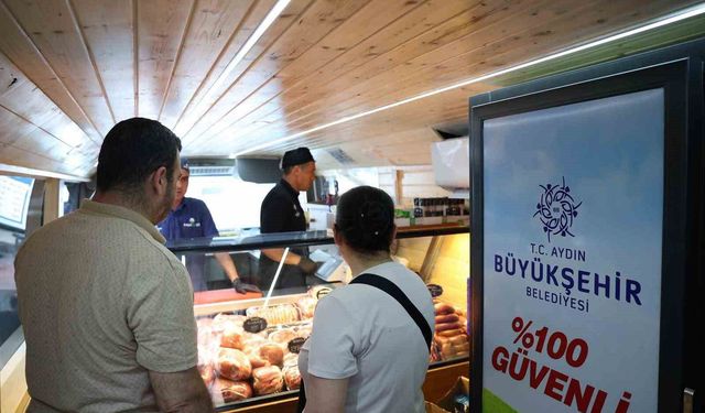 Aydın Büyükşehir Belediyesi Mobil Halk Ege Et'e Buharkent'te yoğun ilgi