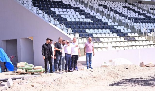 Aydın'da 6 bin kişilik Adnan Menderes Stadyumu'nun yapımı sürüyor