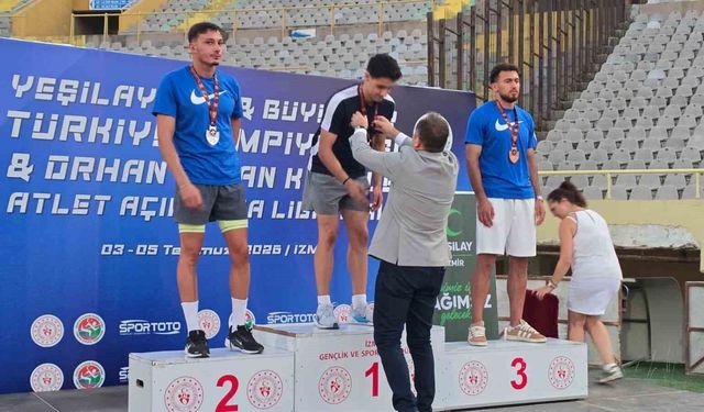 Aydınlı milli atlet, Türkiye şampiyonu oldu