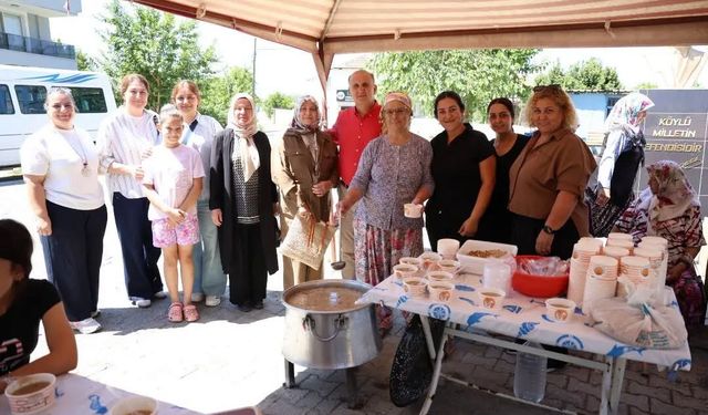 Başkan Kaya, Dereağzı Mahallesi'nde aşure hayrına katıldı