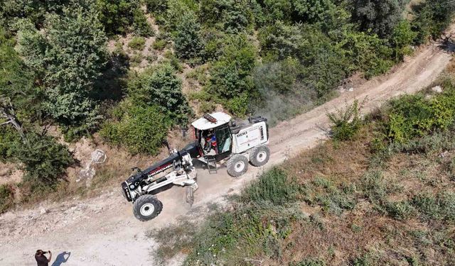 Bozdoğan Belediyesi'nden Örencik'te bahçe yolu çalışması