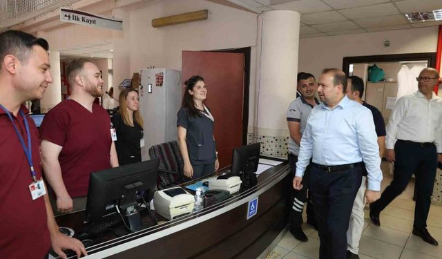 Bozdoğan'daki hastanede hizmetler değerlendirildi