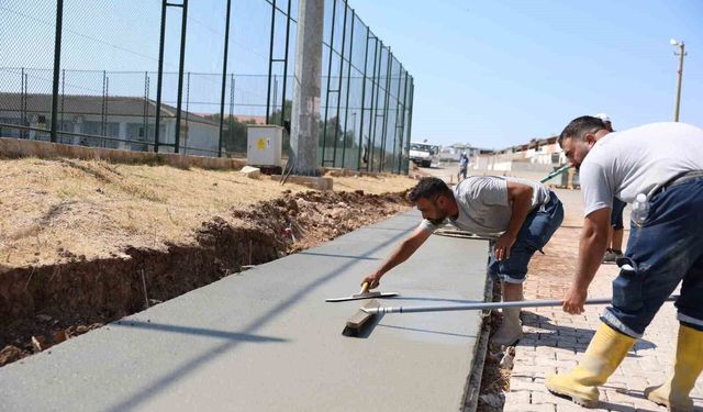 Didim Belediyesi ekipleri daha güvenli yaya ulaşımı için sahada