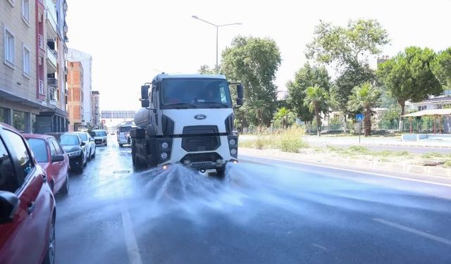 İncirliova anayolunda temizlik çalışmaları tamamlandı