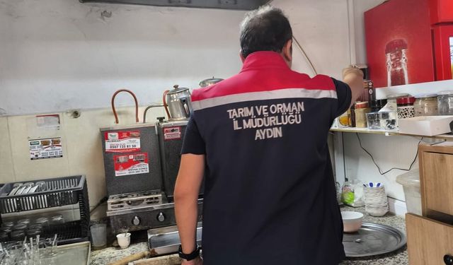 Köşk'te çay ocakları ve marketlere gıda denetimi