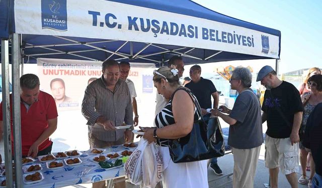 Kuşadası Belediyesi görevi başında hayatını kaybeden çalışanlarını unutmadı