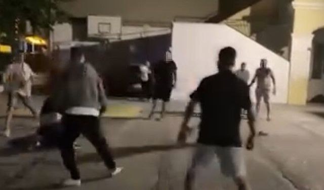 Kuşadası'nda otopark ücreti kavgası kamerada