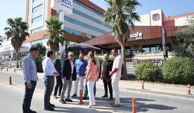 Rektör Kent, ADÜ Hastanesi'ndeki otopark çalışmalarını inceledi
