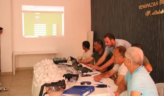 Yenipazar Belediyesi Halı Saha Turnuvası'nda fikstür çekimi yapıldı