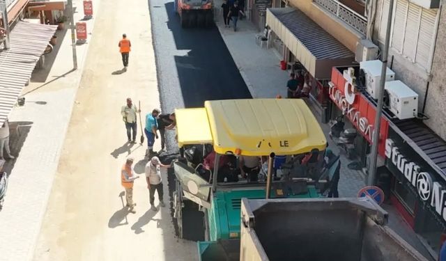 Yenipazar'da sıcak asfalt çalışmaları hız kesmiyor