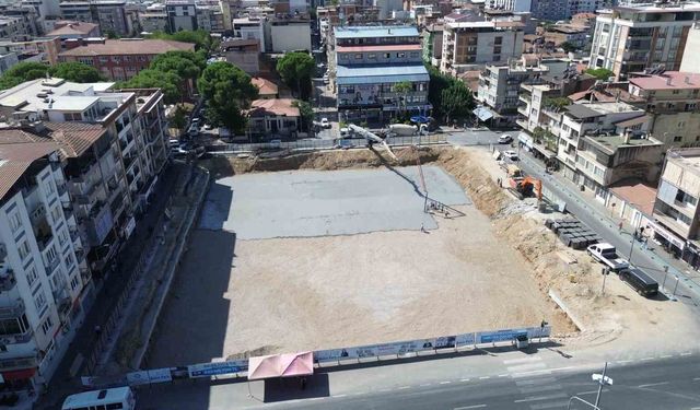 İncirliova'daki meydan projesi sürüyor