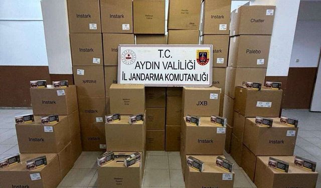 Köşk'te durdurulan araçtan 630 bin kaçak makaron çıktı