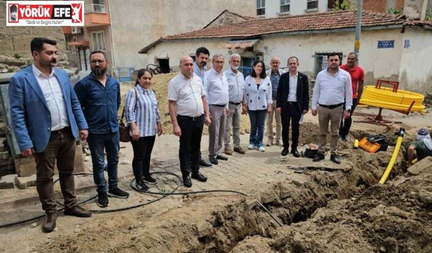 Kuyucak’ta doğalgaz altyapı çalışmaları hızla ilerliyor