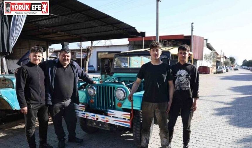 Ali Usta’nın elinde metal yığınları nostaljik bir araca dönüşüyor