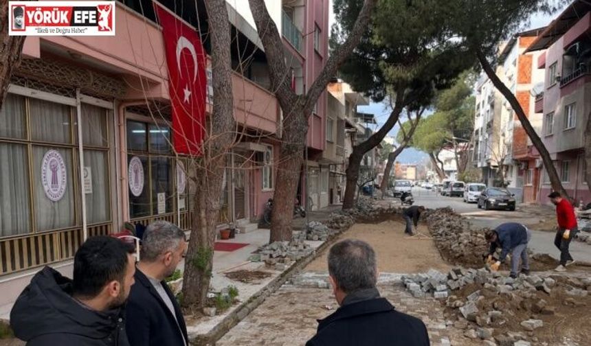 Buharkent’te bozulan yollar yenileniyor