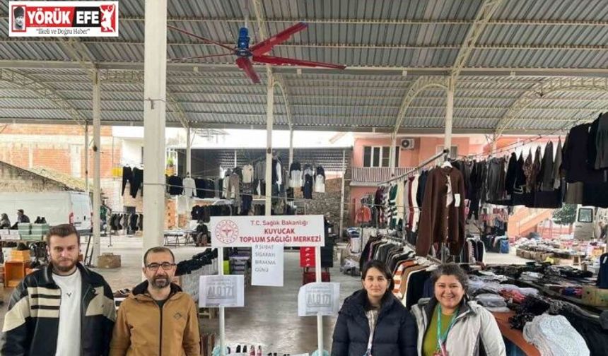 Kuyucak’ta sigarayı bırakmaya yönelik saha çalışması