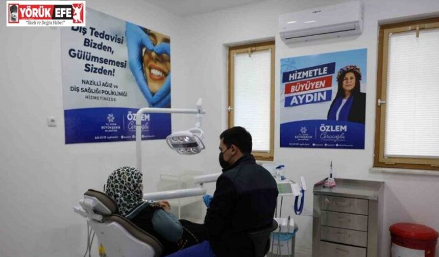 Nazilli Ağız ve Diş Sağlığı Polikliniği’ne vatandaşlardan yoğun ilgi