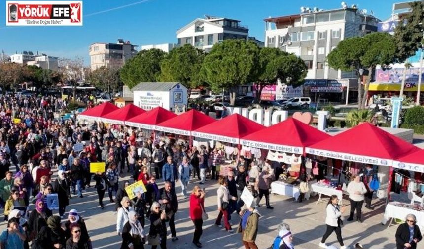 Didim’de Emekçi Kadınlar Pazarı kent meydanında açıldı