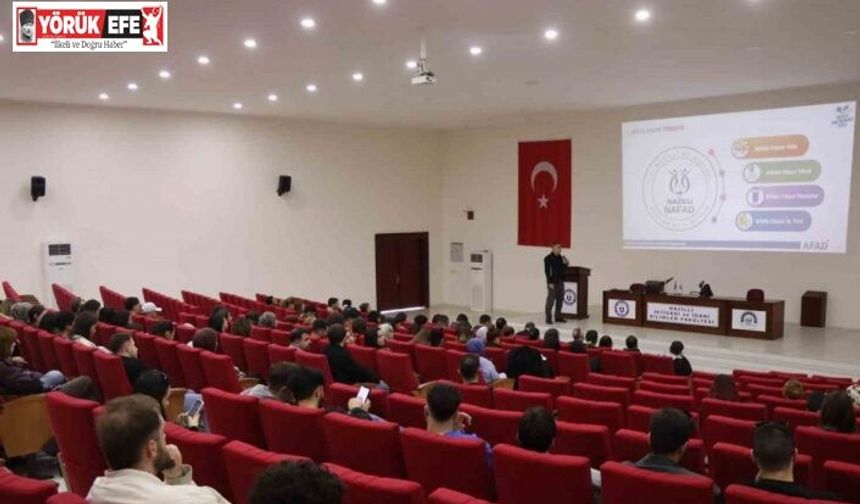 NAFAD ekiplerinden öğrencilere eğitim