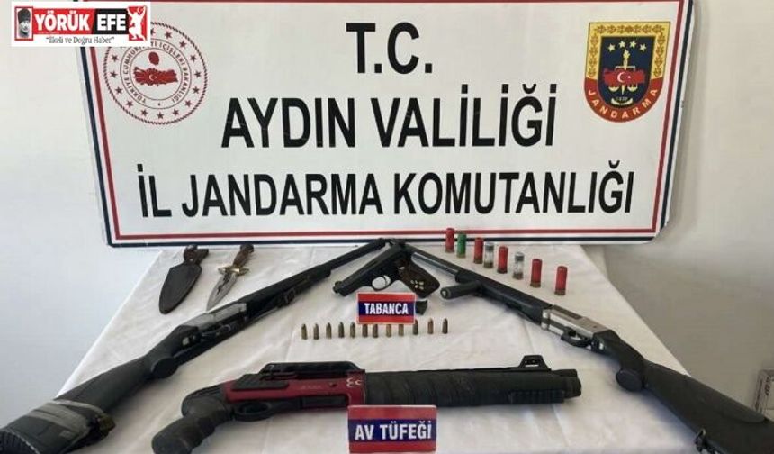 Nazilli’de ruhsatsız silah operasyonu