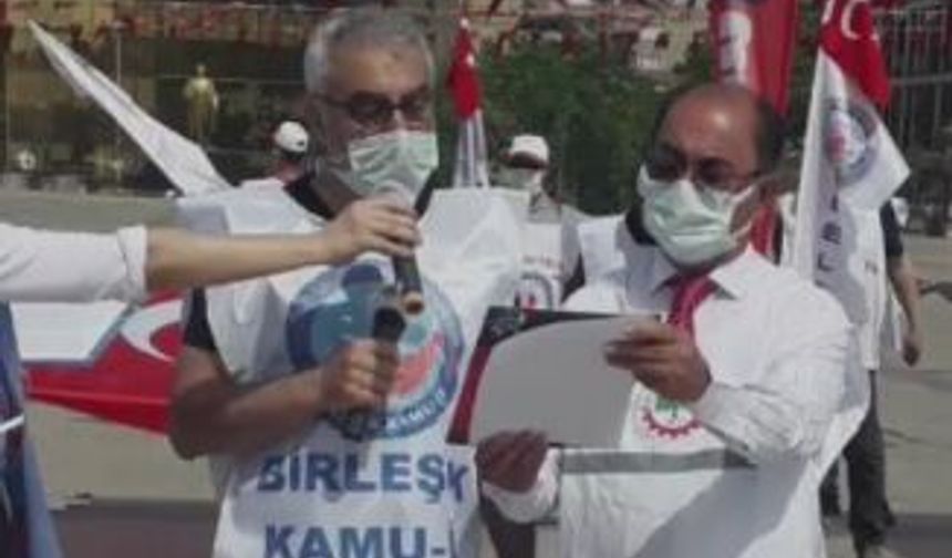 1 Mayıs Aydın Atatürk Kent Meydanında pandemiye rağmen Coşkuyla kutlandı.