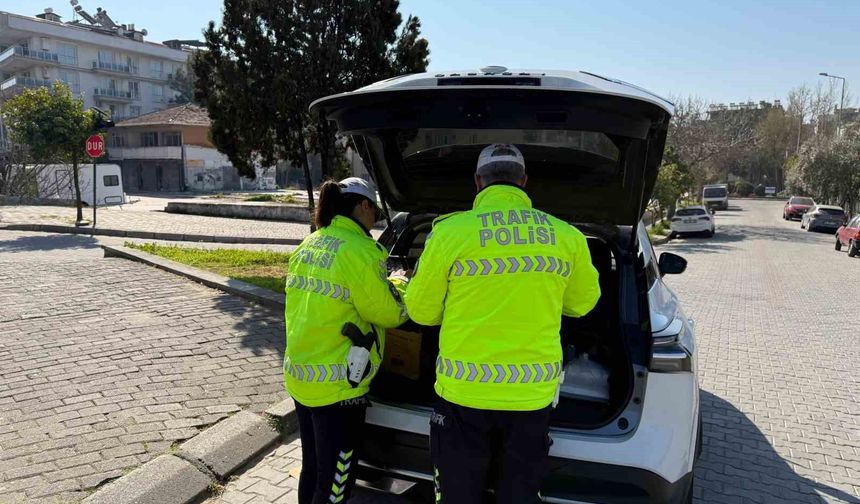 Aydın'da bayram öncesi dron destekli trafik denetimi yapıldı