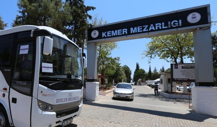 Efeler'de mezarlıklara ücretsiz araç kaldırılacak