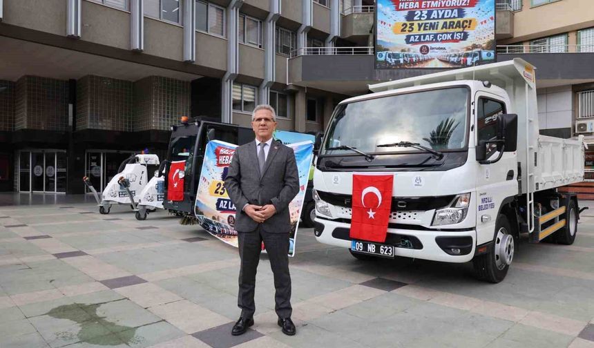 Nazilli Belediyesi'nden 23 ayda 23 yeni araç