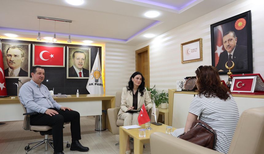 AK Parti'li  Sarıbaş, Efeler’de vatandaşlarla bir araya geldi